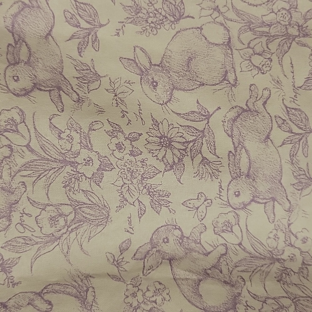 Spring & Main hostess apron embroidery bunny rabbit flower pink Lilac plaid …New - Picture 5 of 9